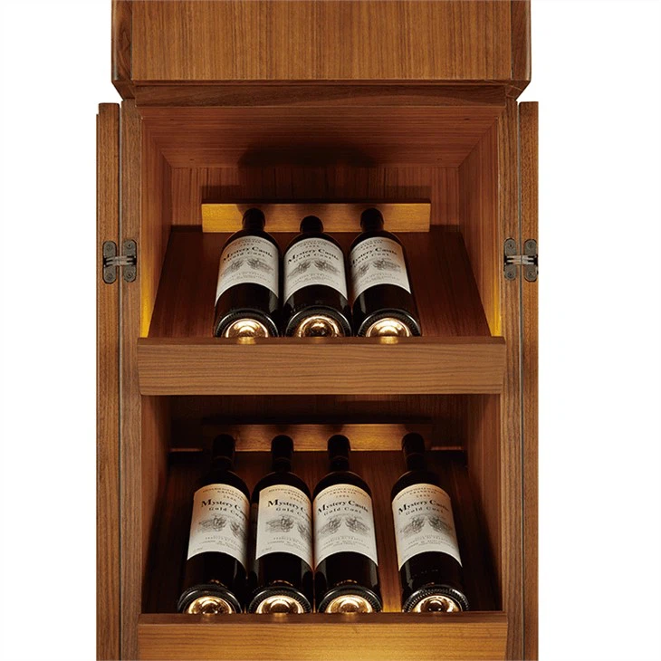 Mid-Century Walnut Wood Cabinet